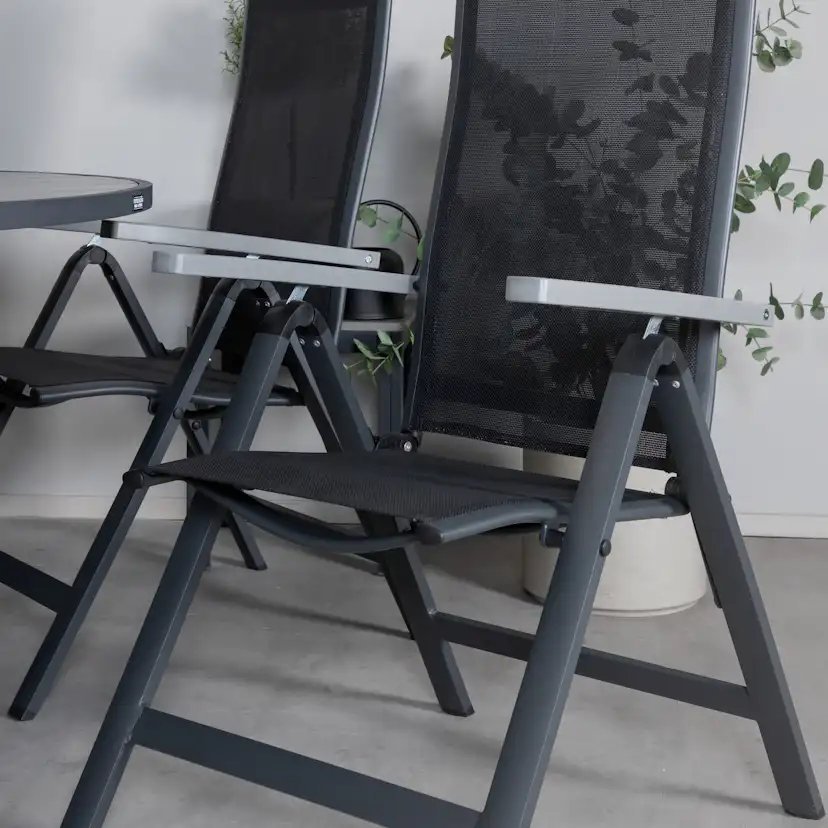 Matgrupp Utomhus Venture Home Pincy Rund med 6 Aleyna PositionsTrädgårdsstolar
