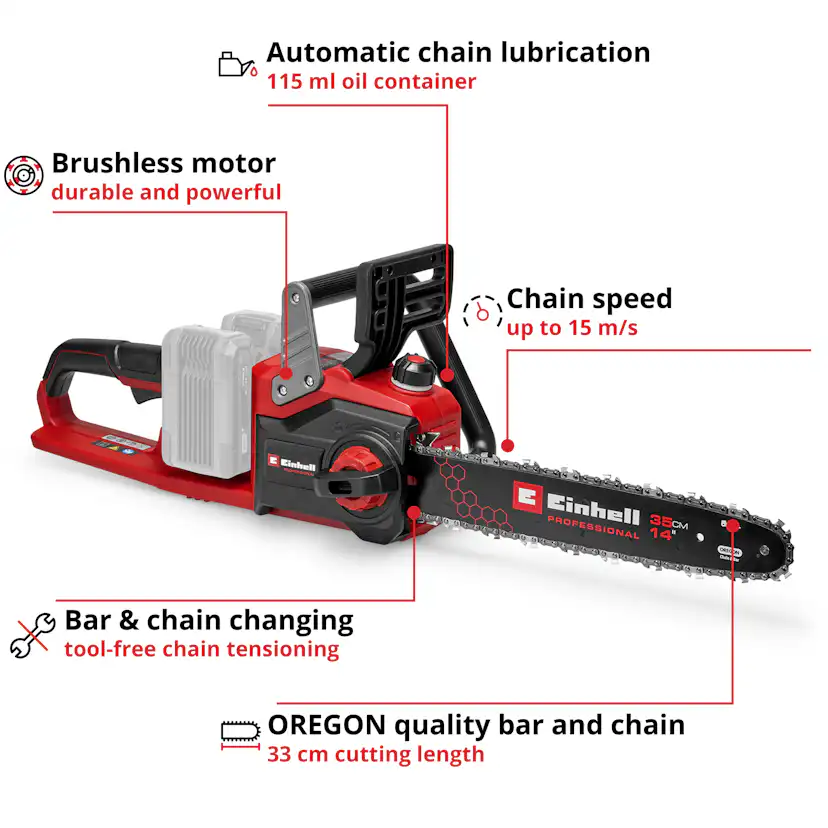 Motorsåg Einhell GE-LC 36/35 Li-Solo utan Batteri
