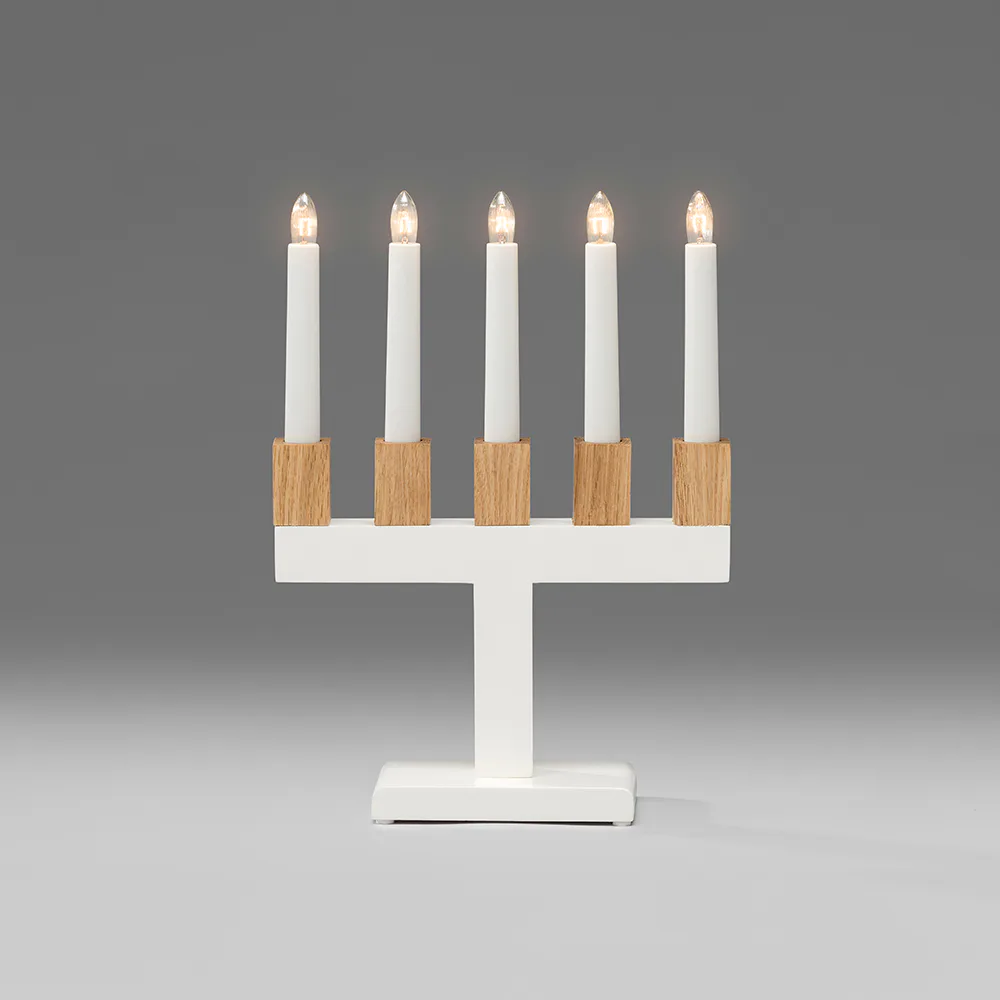 Adventsljusstake Gnosjö Konstsmide 5L Trä