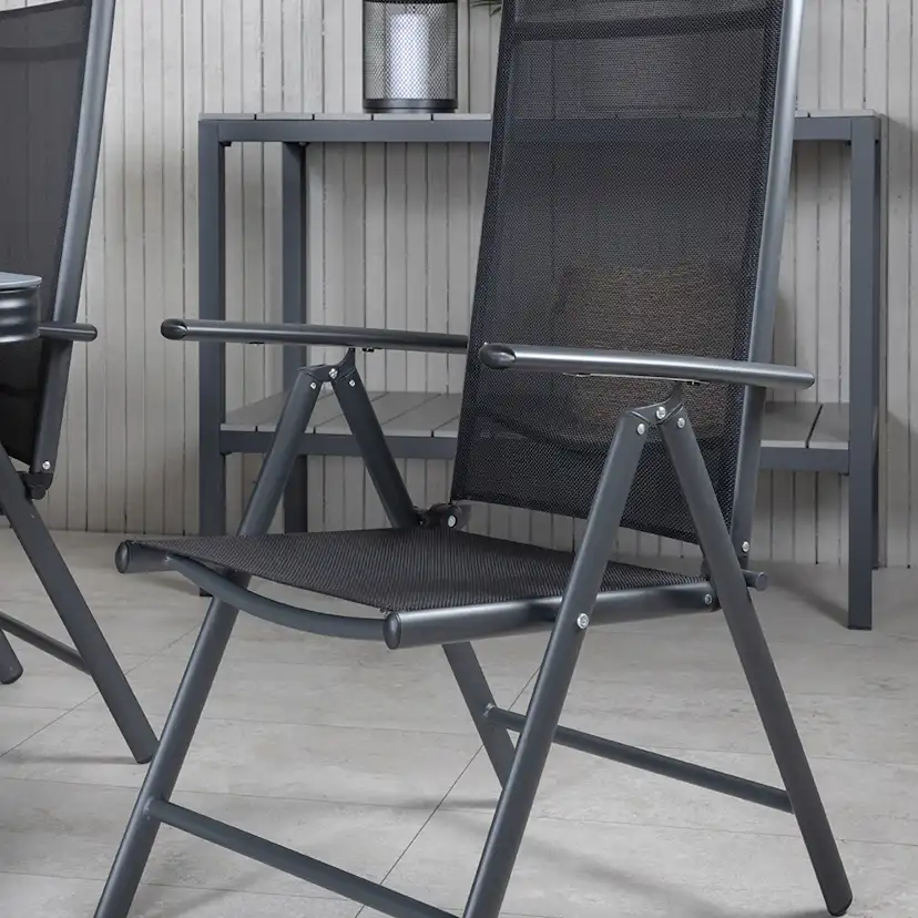 Matgrupp Utomhus Venture Home Vyn med 6 Bend Trädgårdsstolar