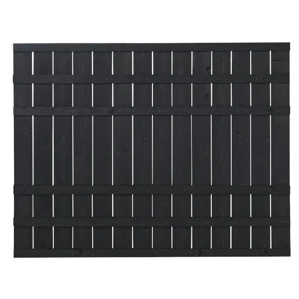 Skärm PLUS Rustik 180x138 cm Svart
