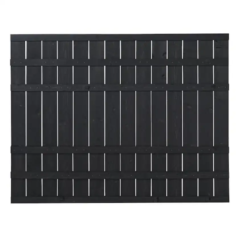 Skärm PLUS Rustik 180x138 cm Svart