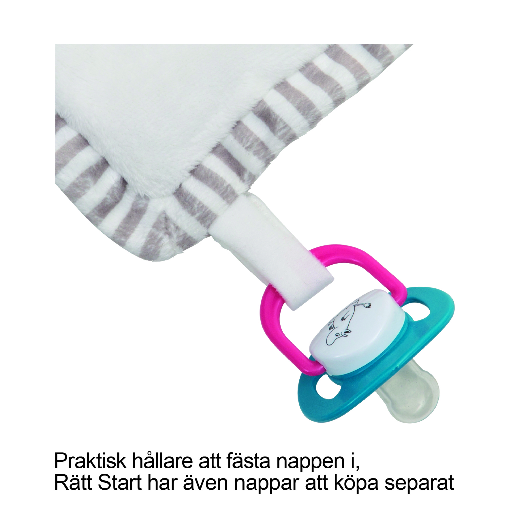 Snuttefilt Rätt Start Mumin Grå