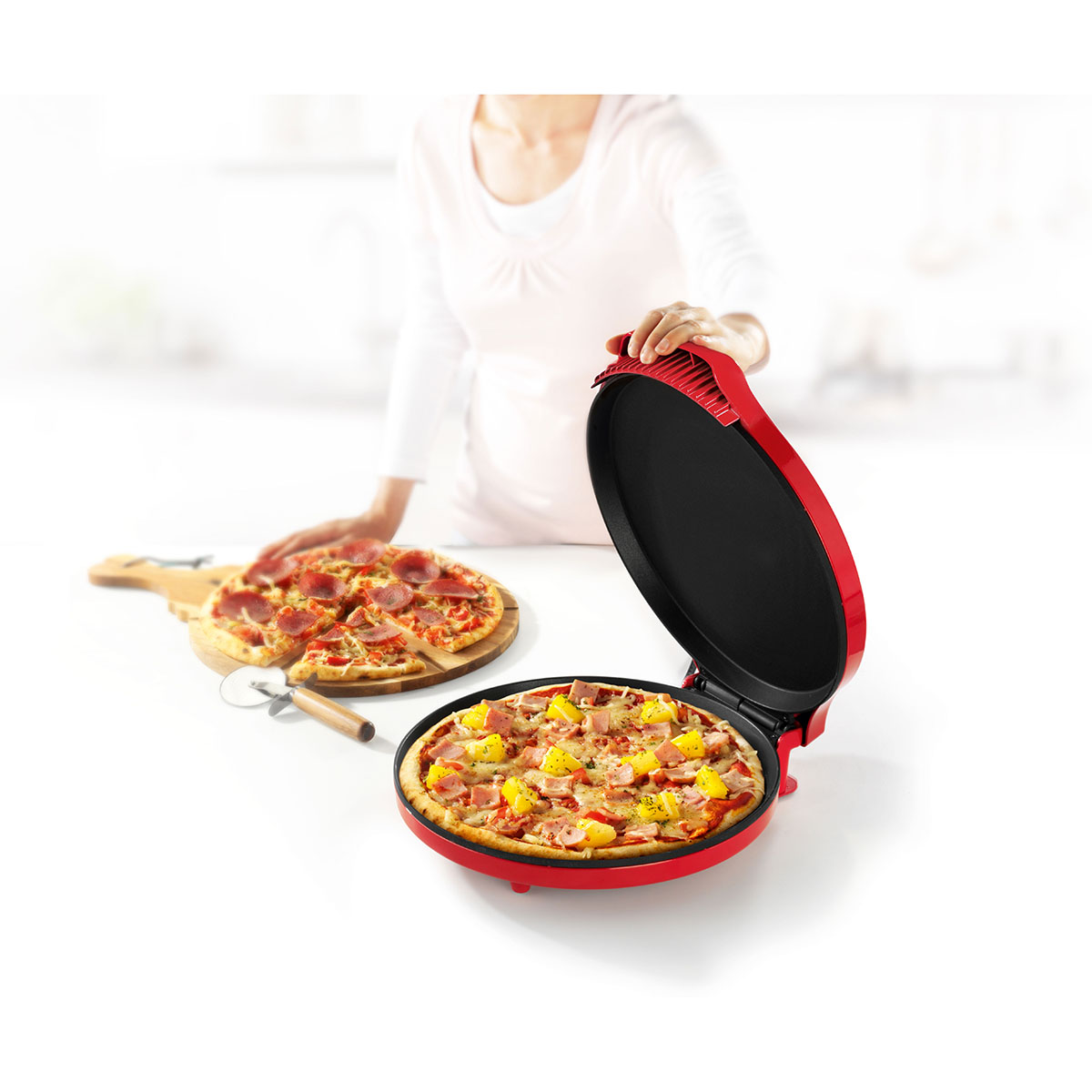 Pizzaugn Princess Ø30 cm, Justerbar Termostat, För Utebruk