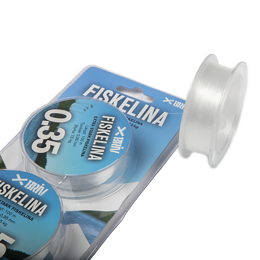 Fiskelina Briv 2x100 m 0,35 mm 7,5 kg