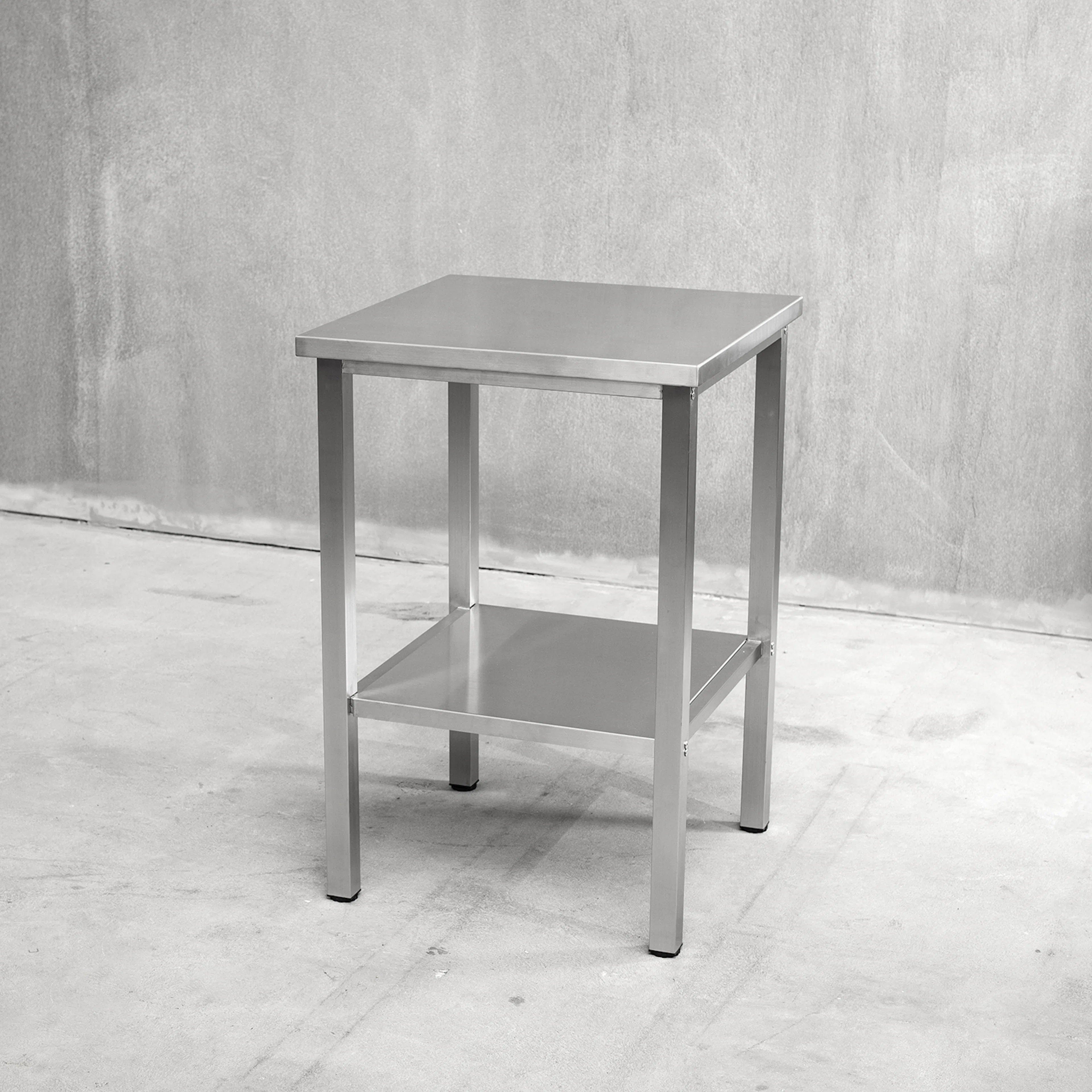 Bänkstativ Vilan Stainless Variant Stativ med Toppskiva & Underhylla