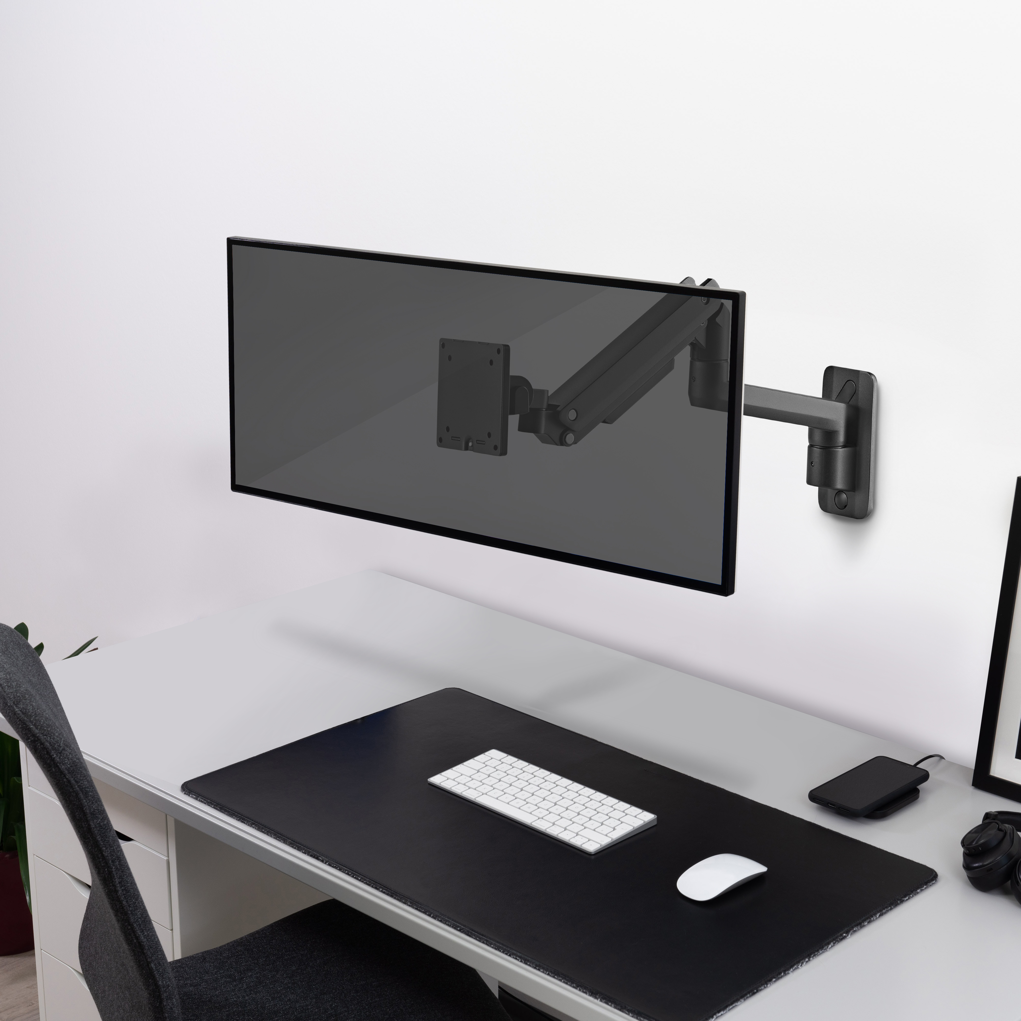Monitorarm LogiLink Väggfäste 17-49 tum Gasfjäder 424mm Max 20kg