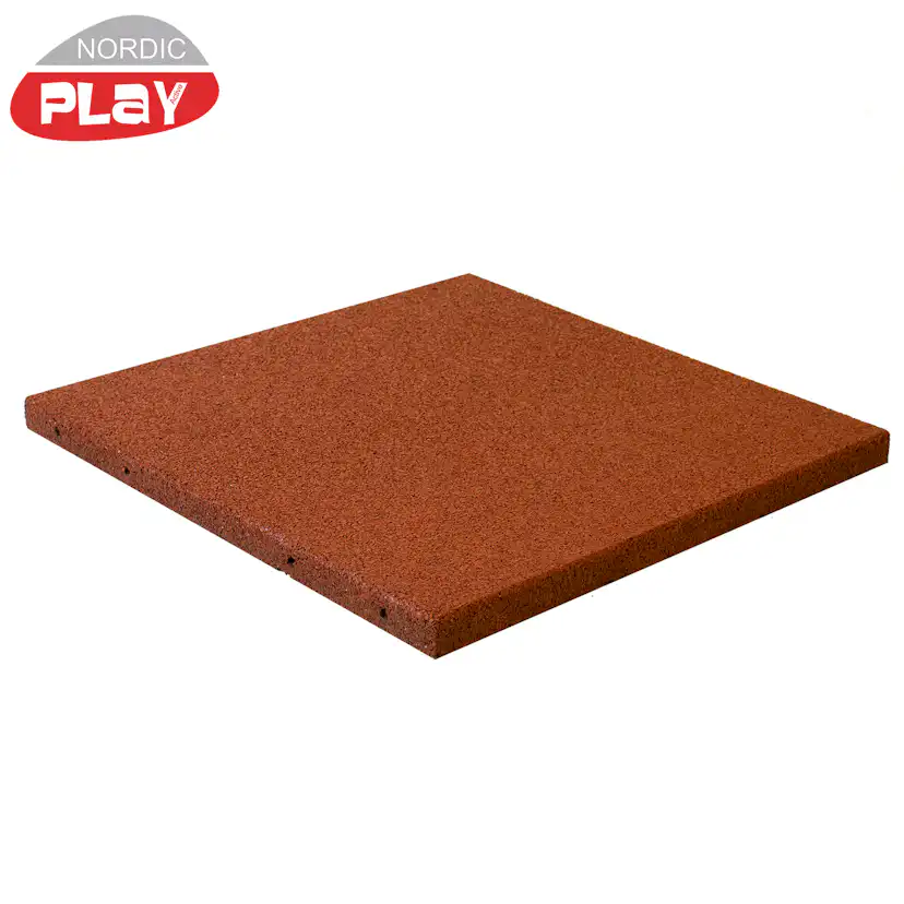 Gummikakel 500 x 500 x 30 mm röd NORDIC PLAY Active Färg: Röd
