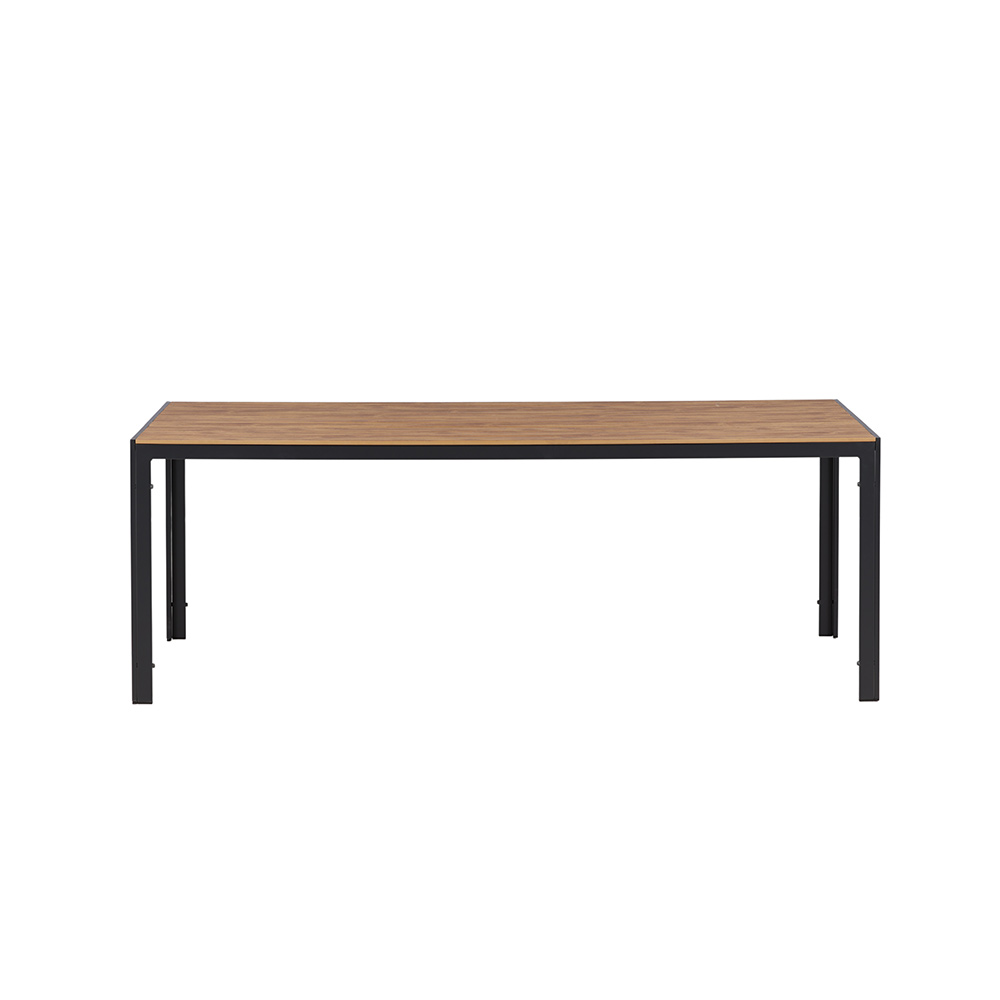 Break Diningtable Alumnium - Black / Nature Rectangular 90*2 Svart/Natur