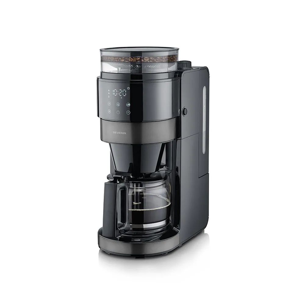 Kaffebryggare med kvarn Severin Dark Inox KA 4830