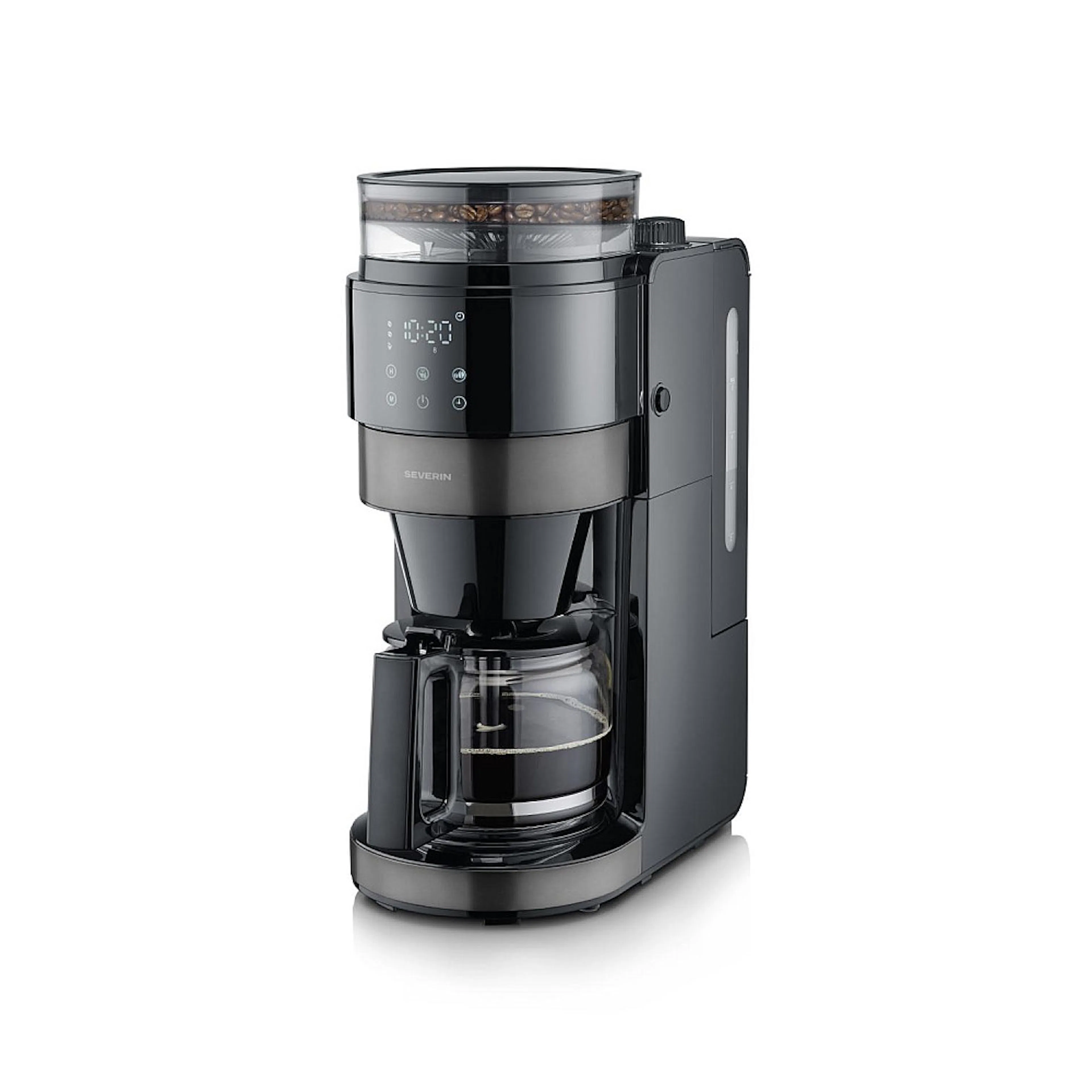Kaffebryggare med kvarn Severin Dark Inox KA 4830