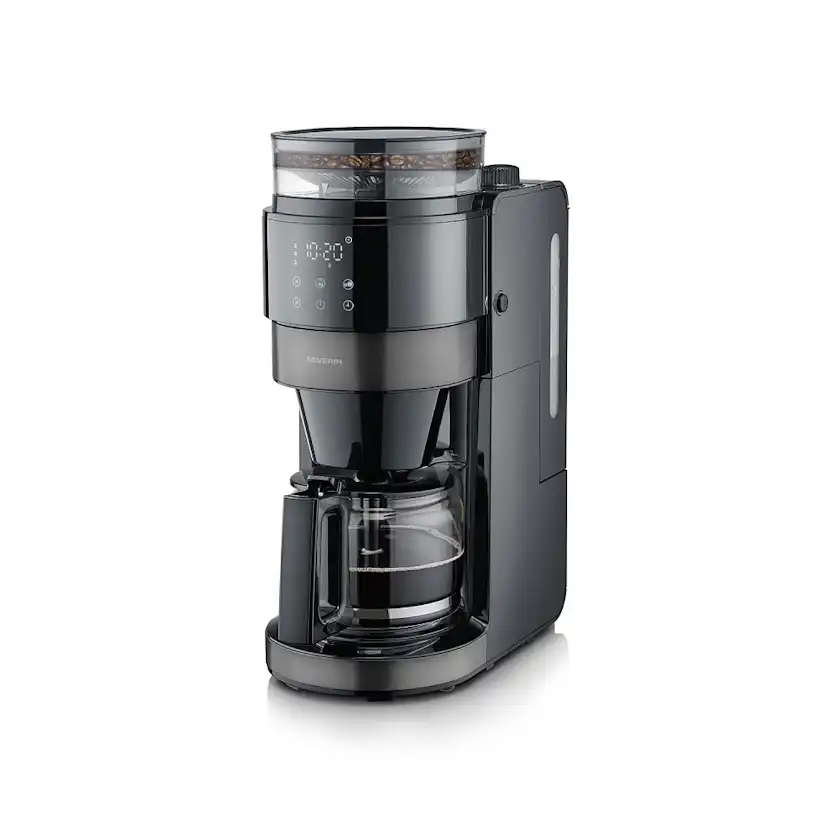 Kaffebryggare med kvarn Severin Dark Inox KA 4830