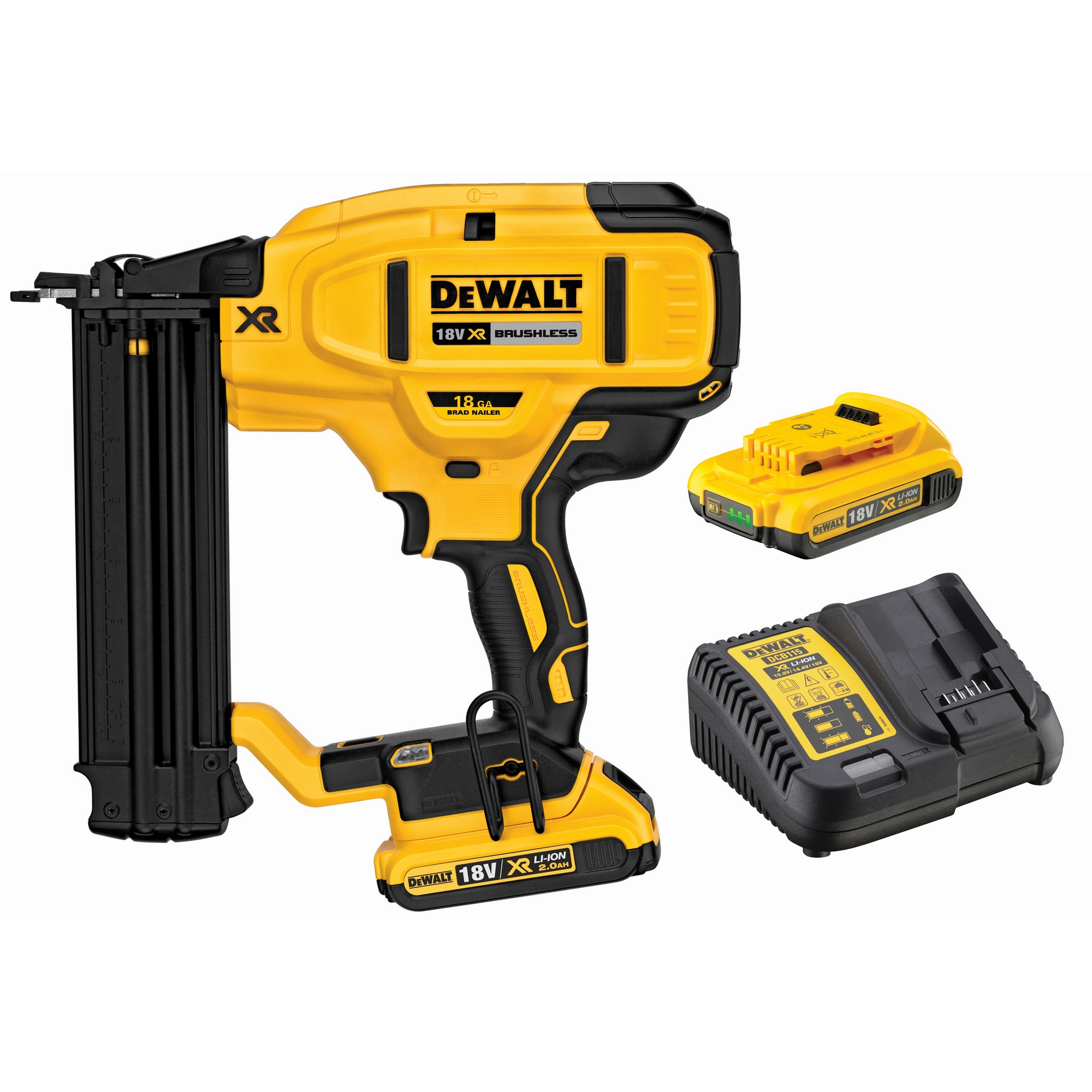 Dyckertpistol DeWalt DCN680D2 18V 18Ga 2x2 Ah