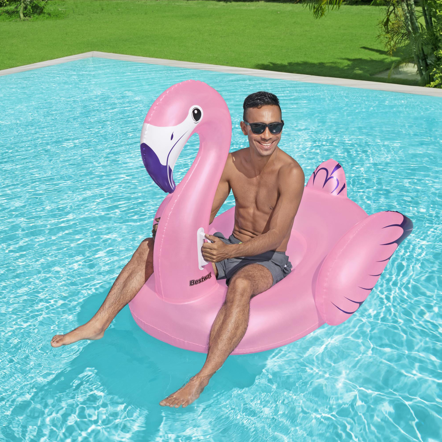 Badmadrass Bestway Luxury Flamingo