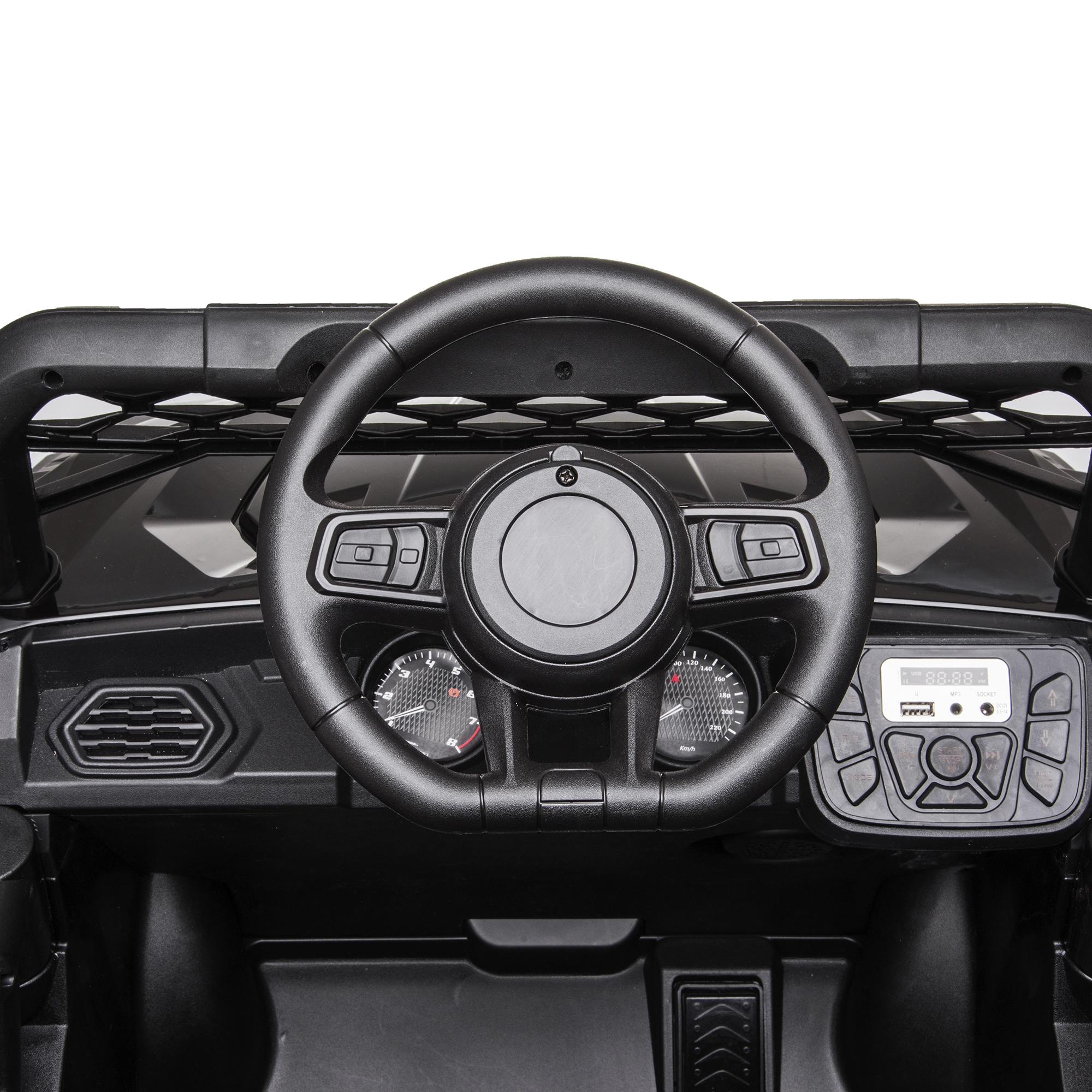 Elbil Nordic Play Offroader 12V4,5AH Svart med LED-lampor