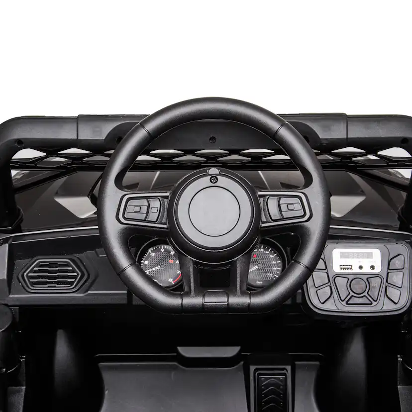 Elbil Nordic Play Offroader 12V4,5AH Svart med LED-lampor