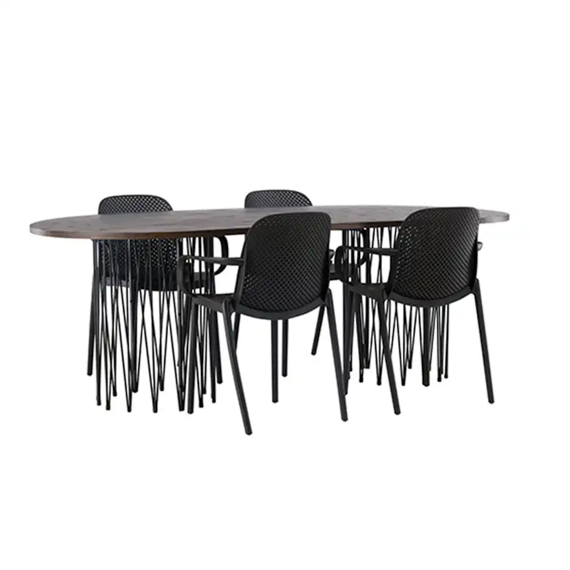 Matgrupp furniture/fashion Stone med 4 Baltimore Stolar