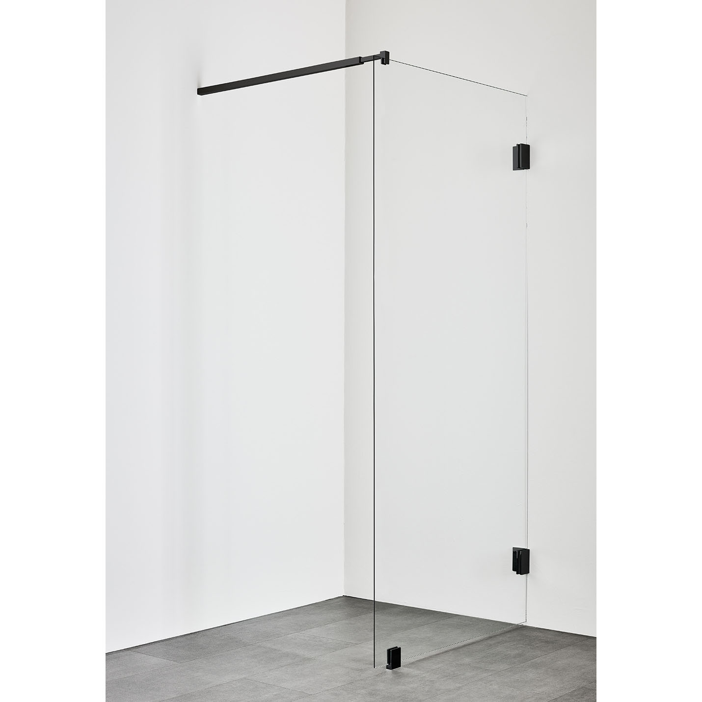 DUSCHVÄGG INFINITY 100 SVART Svart , Bredd: 984 mm