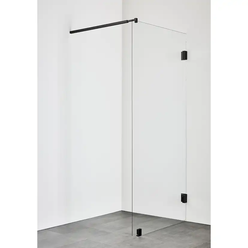 DUSCHVÄGG INFINITY 100 SVART Svart , Bredd: 984 mm