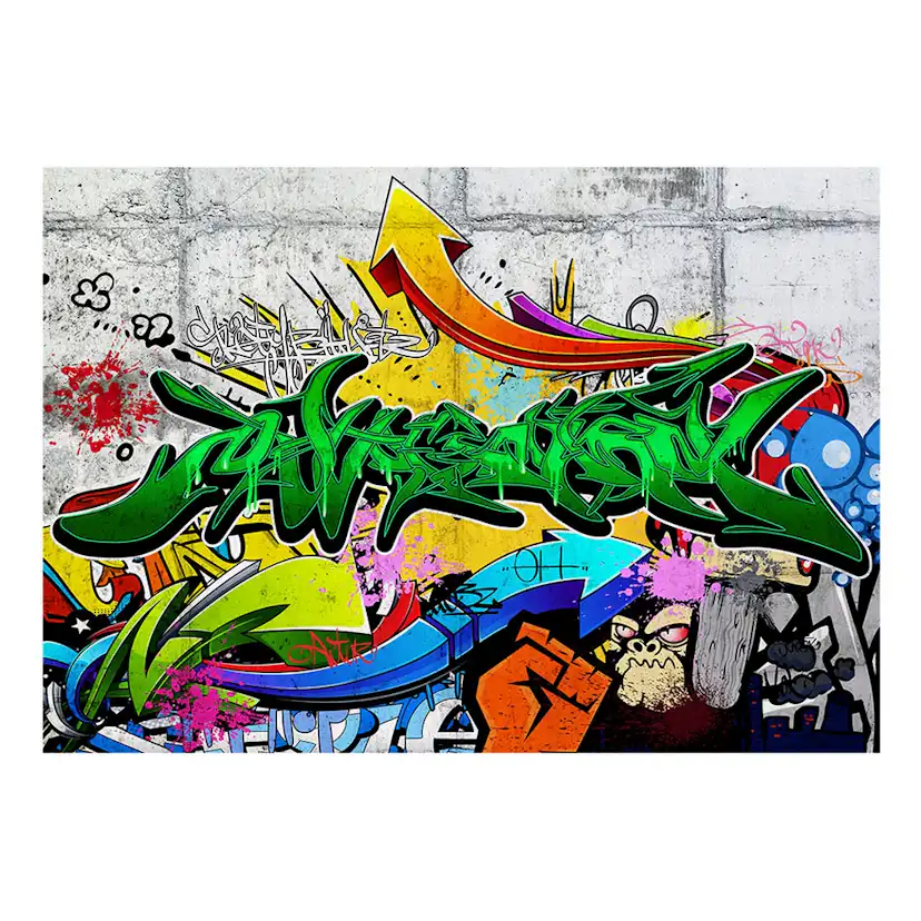 Fototapet Arkiio Självhäftande Urban Graffiti