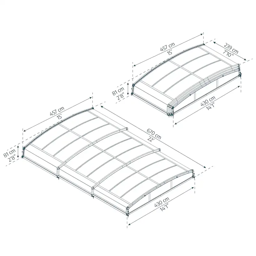 Pooltak Canopia by Palram Stockholm 4x6 m