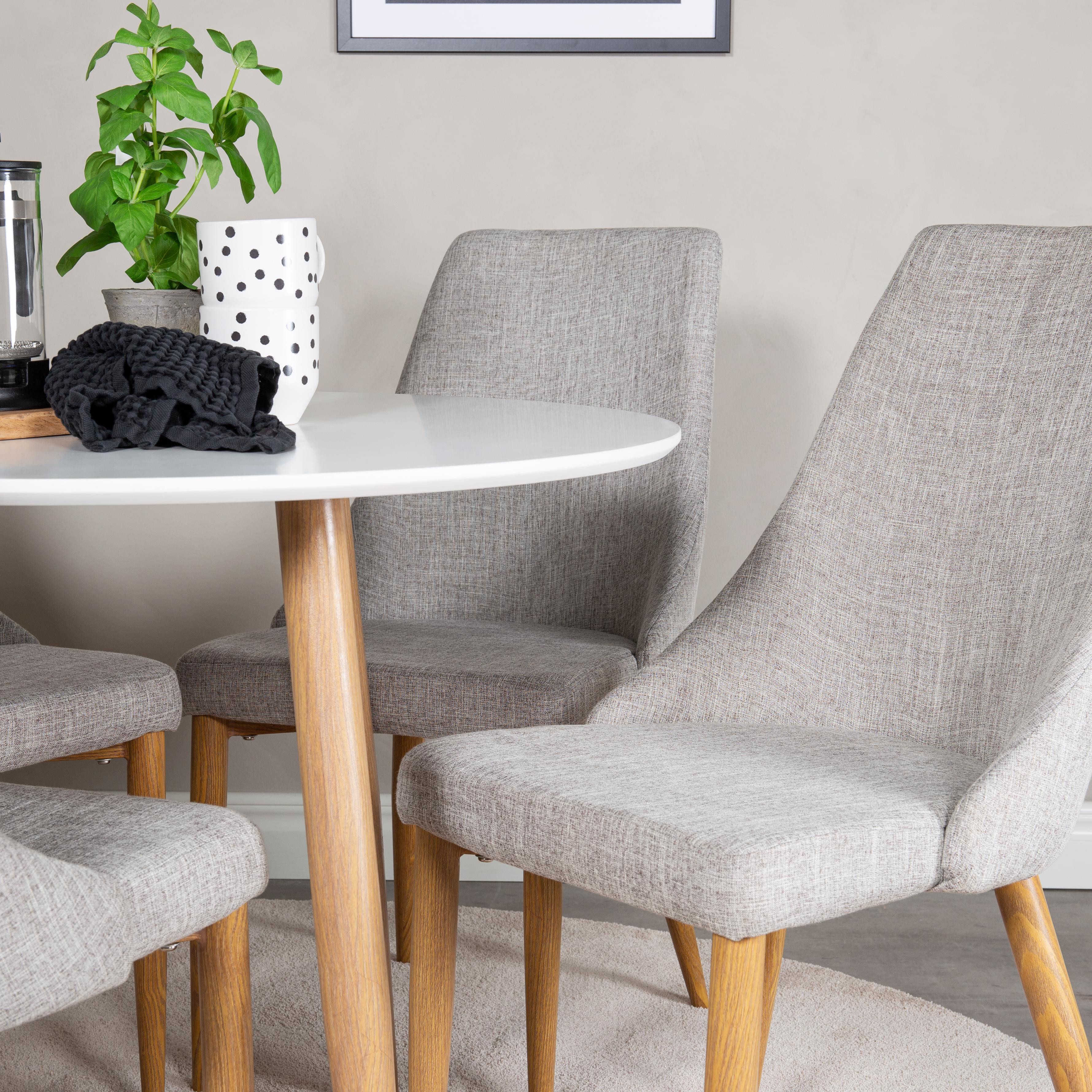 Matgrupp Venture Home Pobbie Runt med 4 Laura Stolar