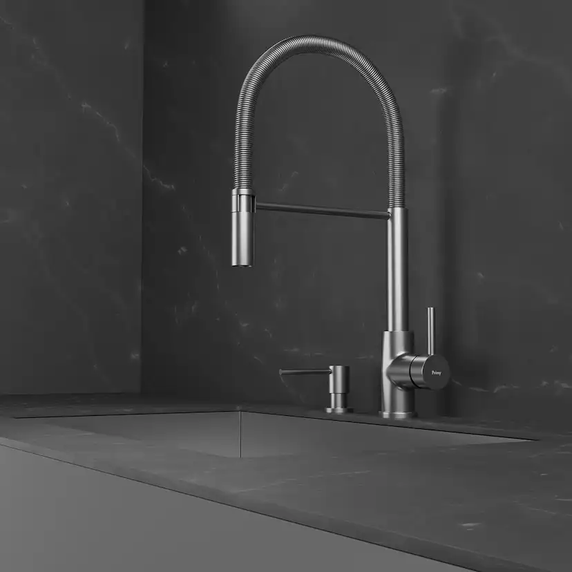 Köksblandare Scandtap Steel Pro Rostfritt Stål, Utan Diskmaskinsavstängning