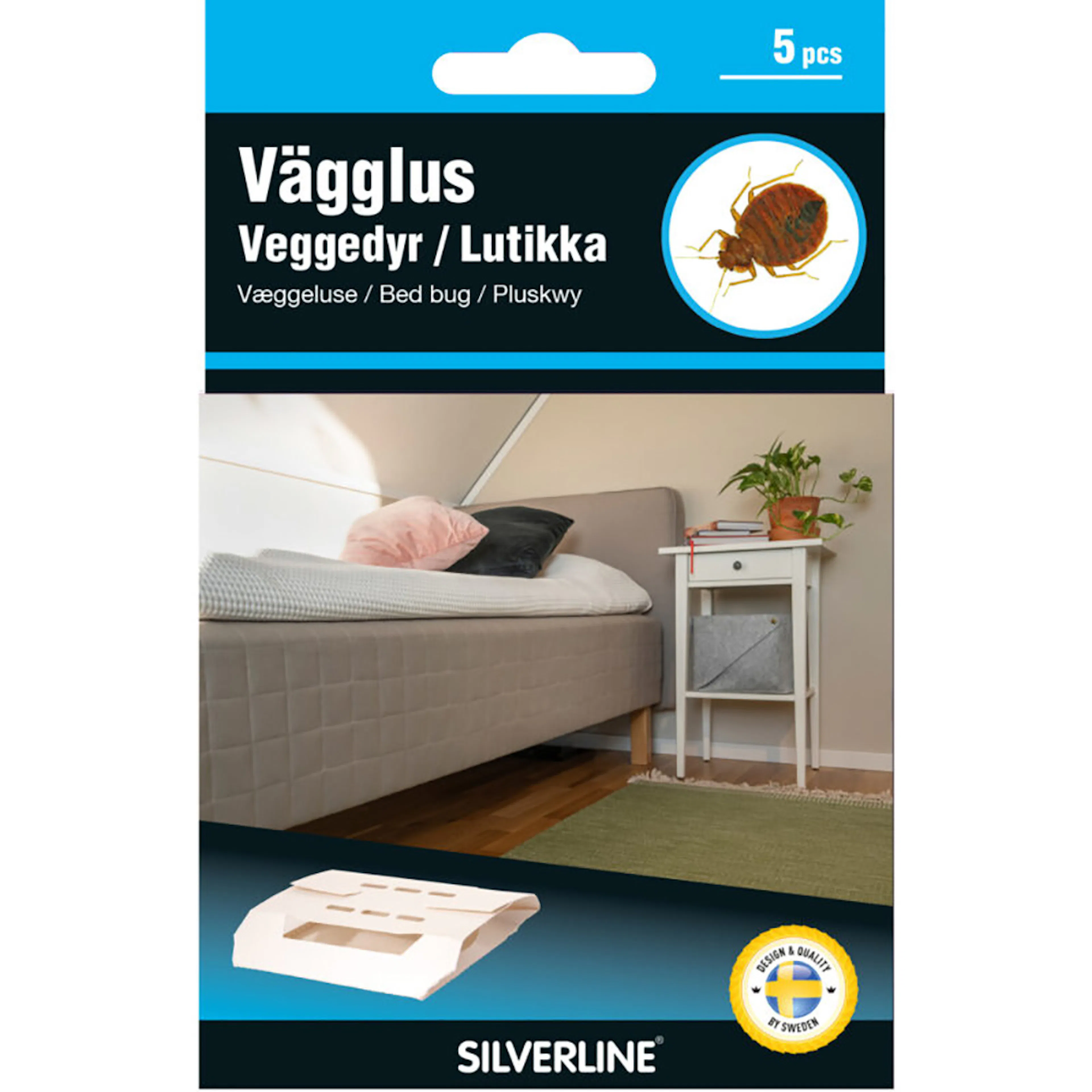 Vägglusfälla Silverline Väglusfälla utan Bekämpningsmedel 5-pack