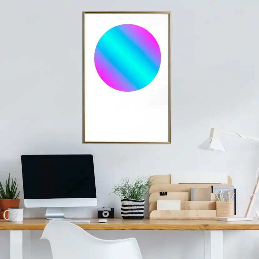 Poster Artgeist Affisch Circle Gradient
