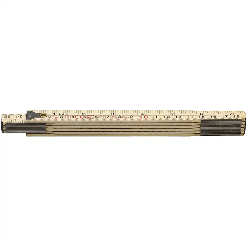 Meterstock Luna Tools mm tum trä 2m