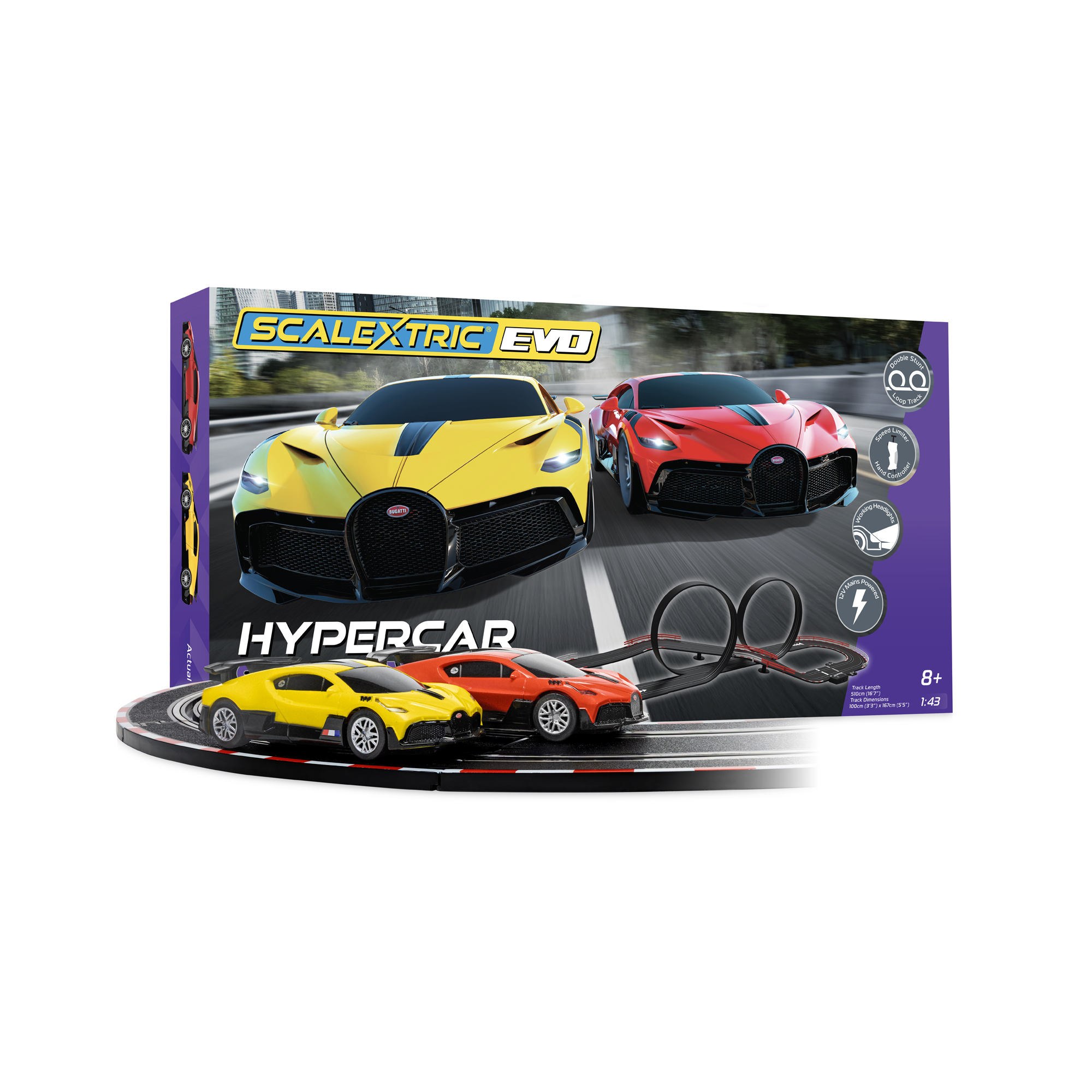Radiostyrd Bil Scalextric EVO 1:43 Bugatti Speedway