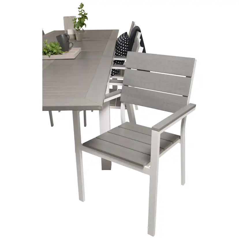Matgrupp Venture Home Aleyna 224/324 med 8 Lova Stolar