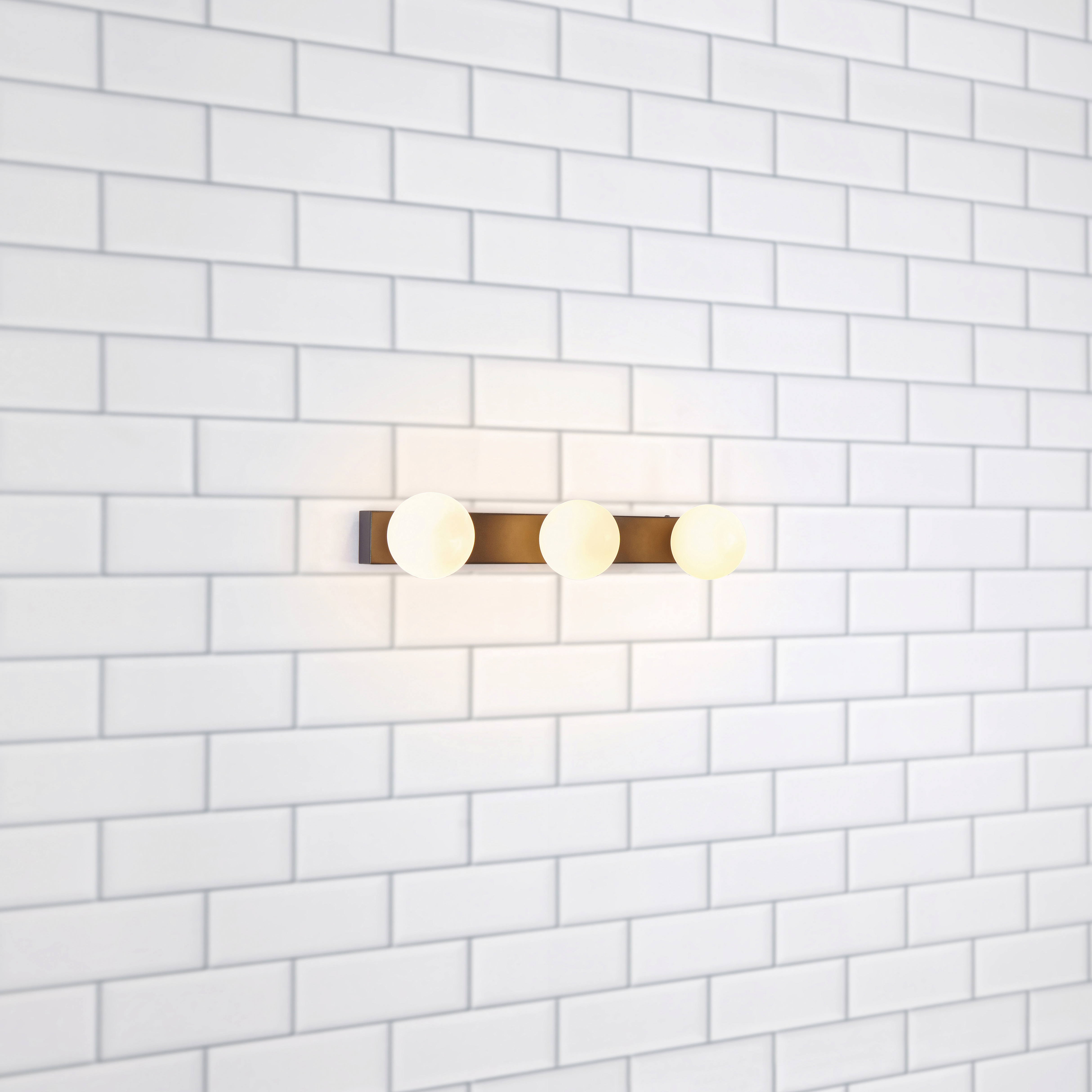 Vägglampa Markslöjd Mini 3L Svart/Vit