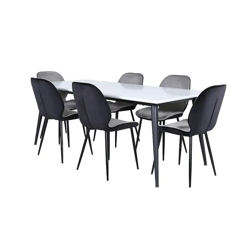 Matgrupp Venture Home Jolie med 6 Elisa Stolar