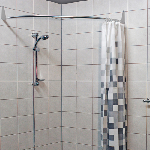 Duschstång Ericsindustrier Rundad för Hörn