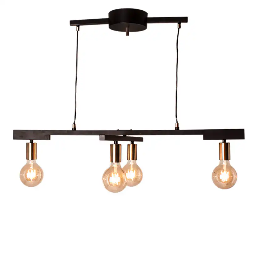Taklampa By Rydéns Zeona 4-lite Svart Matt