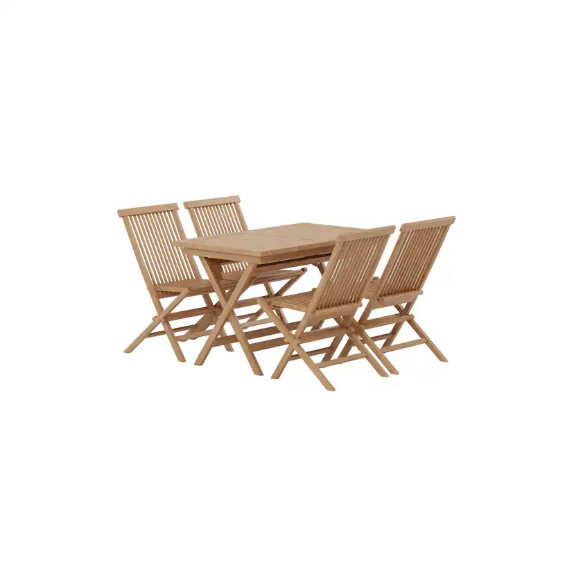Matgrupp Utomhus Venture Home Kenya 70x120 cm med 4 st Kenya Trädgårdsstolar