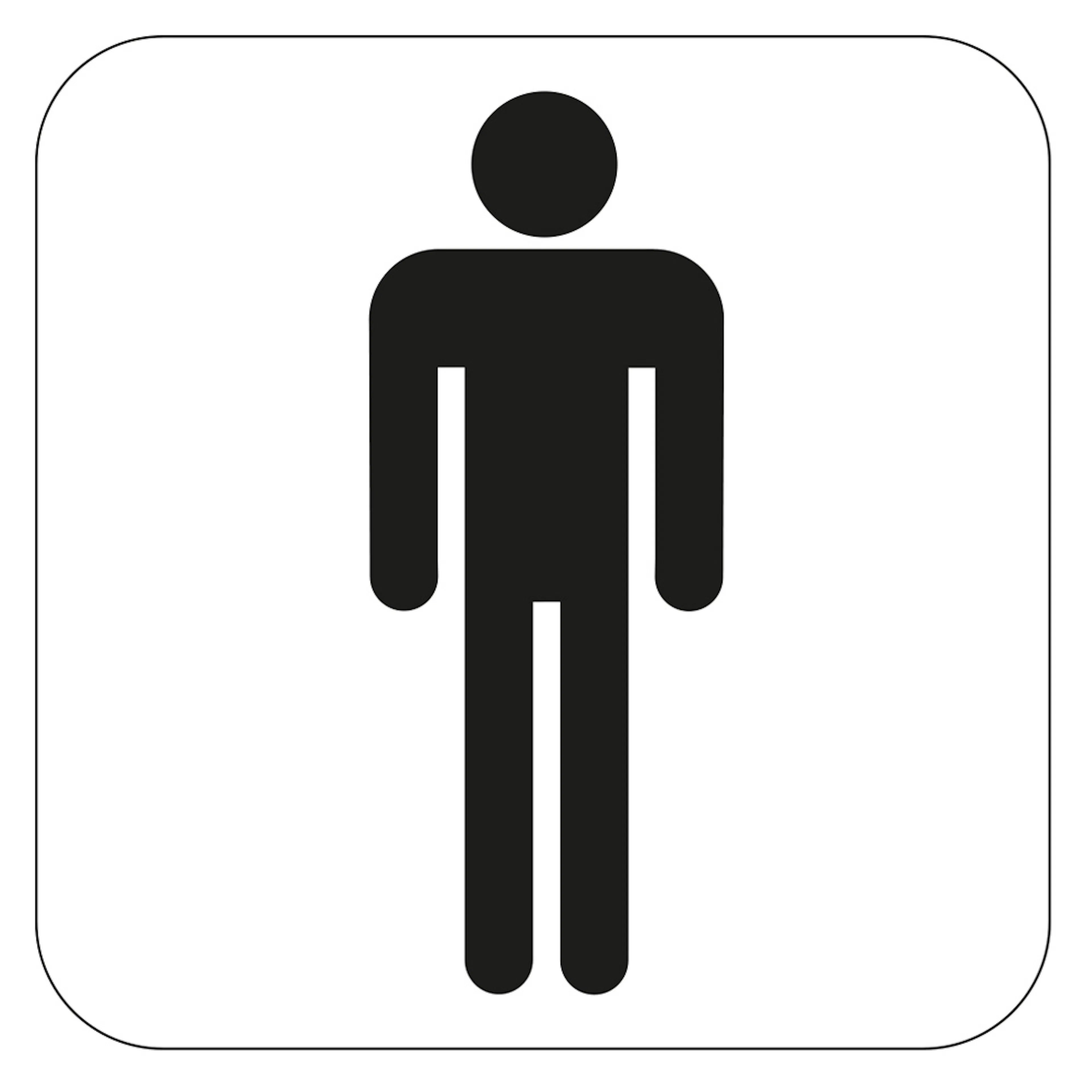 WC-Skylt Habo Herr