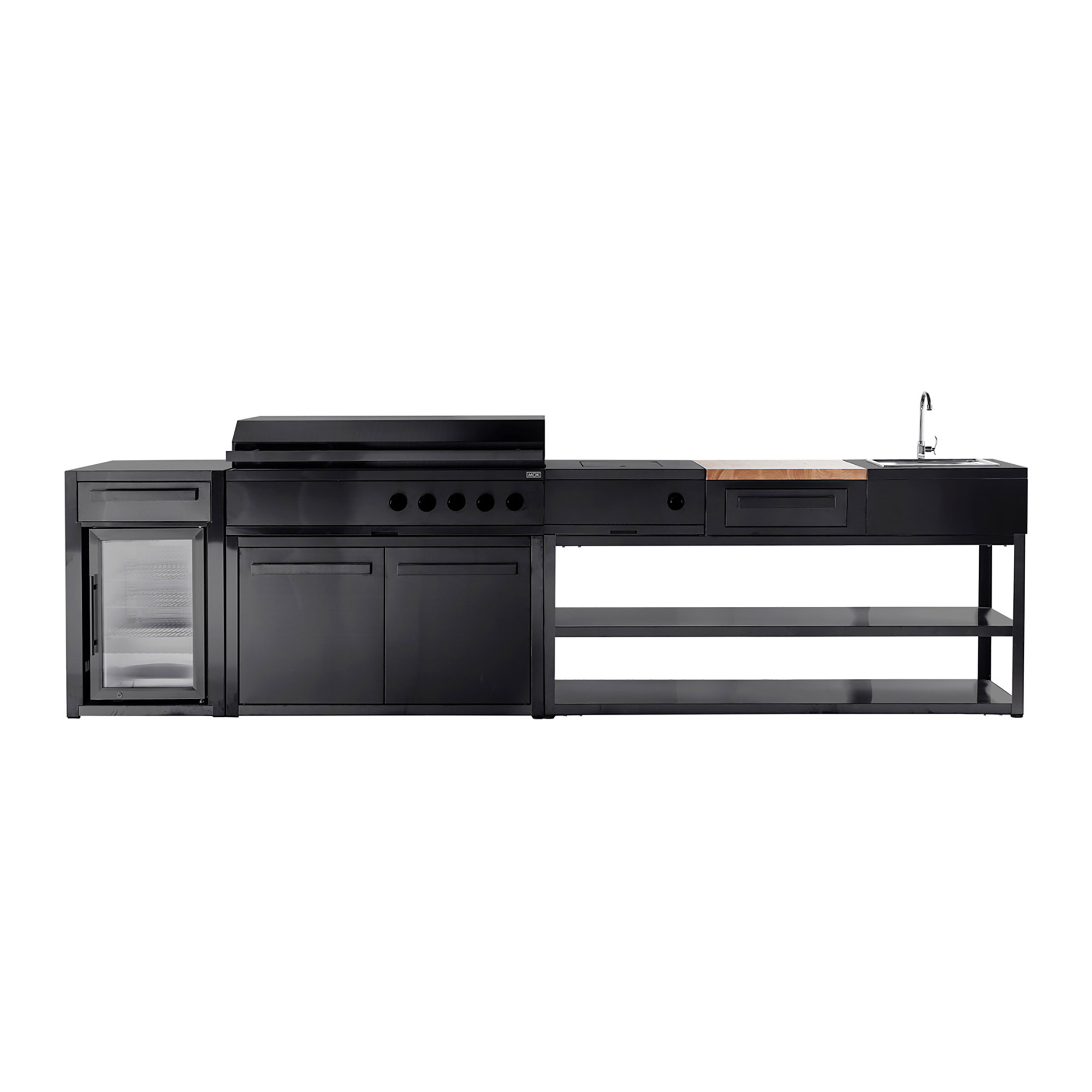 Basmodul MyOutdoorKitchen Nordic Line med Dörr 120 cm för 2 moduler