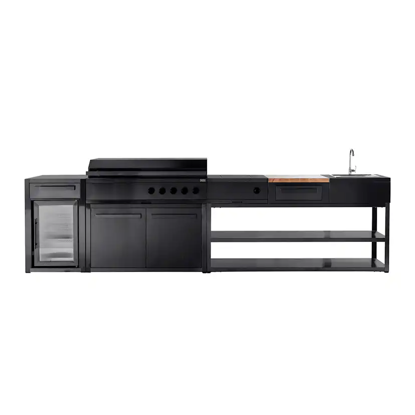 Basmodul MyOutdoorKitchen Nordic Line med Dörr 120 cm för 2 moduler