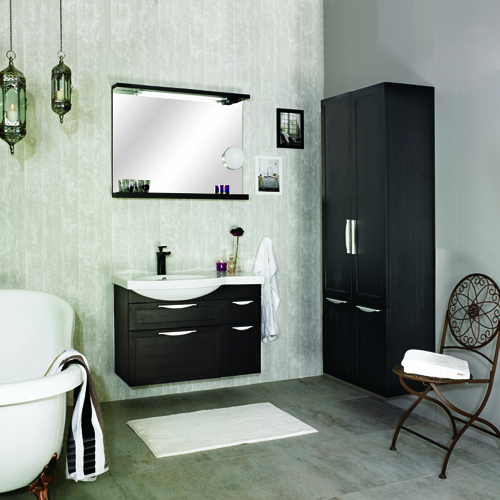 Möbelpaket Noro Ocean 900 Svart Fanér Ramlucka