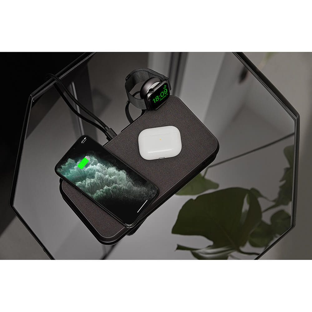 Trådlös Laddare Zens Dual QI Liberty 16 coils 2x15W till Apple & Samsung QC