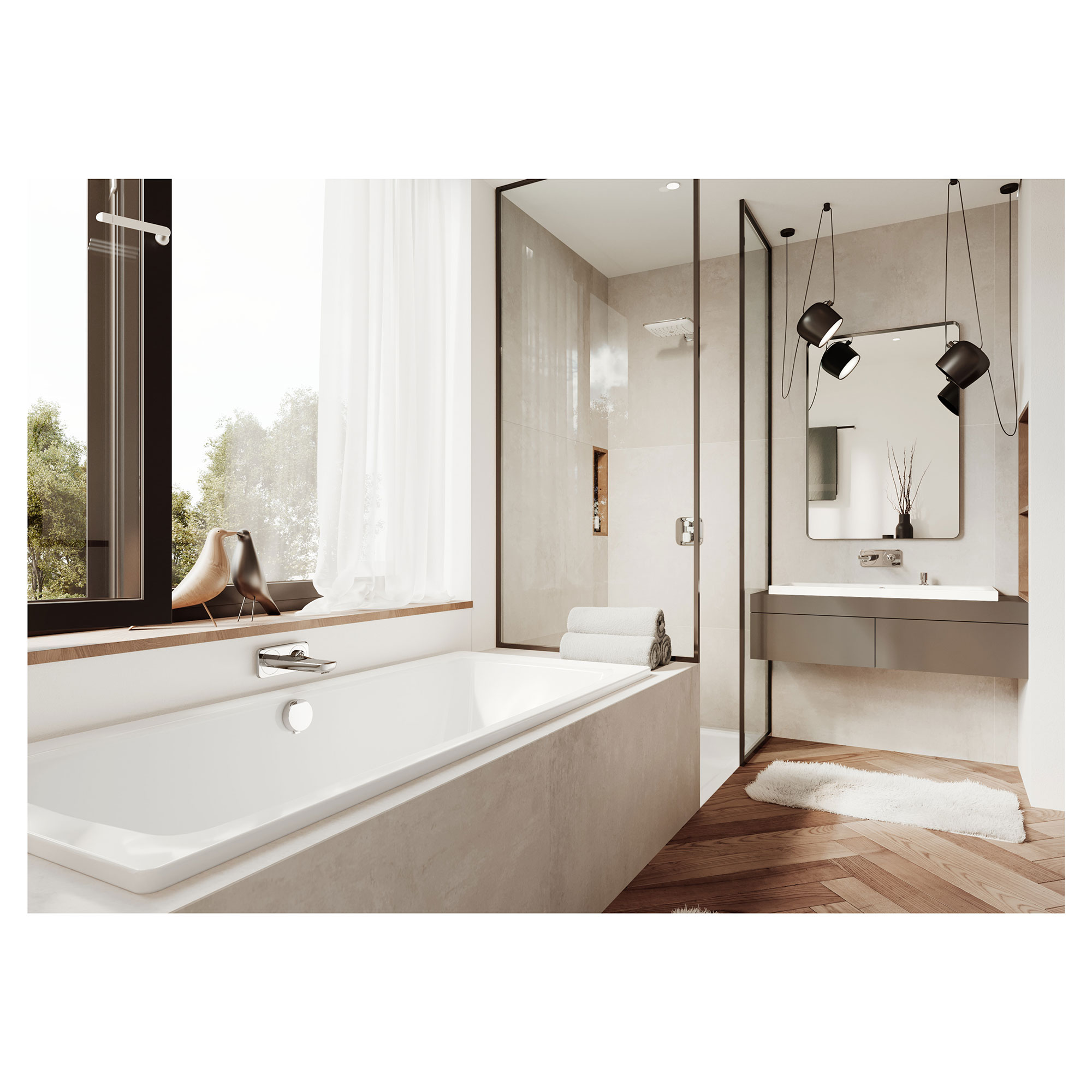 Inbyggnadsbadkar Kaldewei Cayono DuoxStorlek: 1700x750x400 mm, Färg: Alpine White