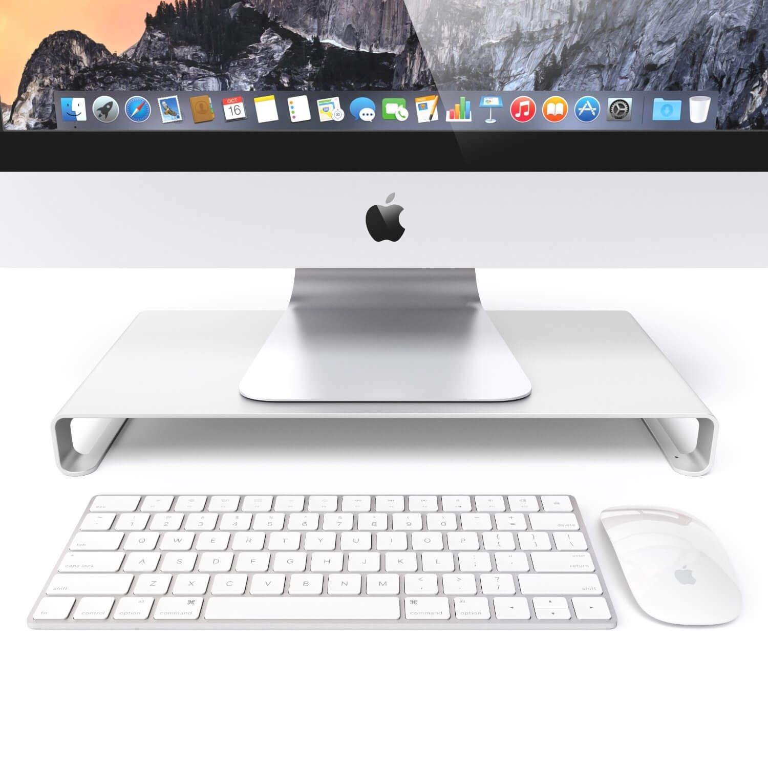 Monitorställ Desire2 Riser Universal Silver