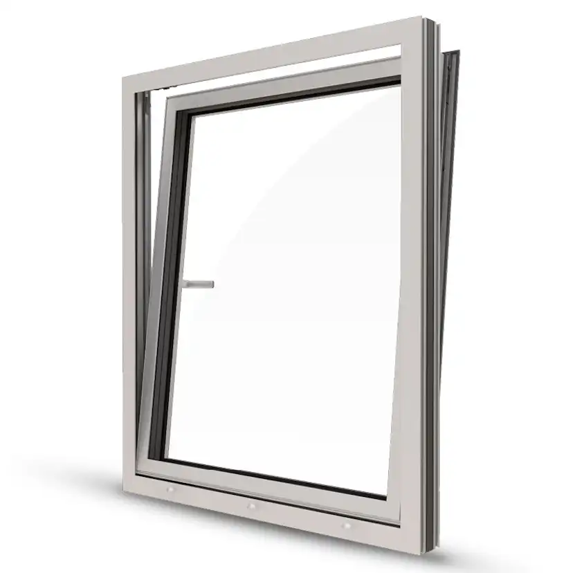 Sidohängt Fönster NorDan HelAlu 3-Glas Aluminium