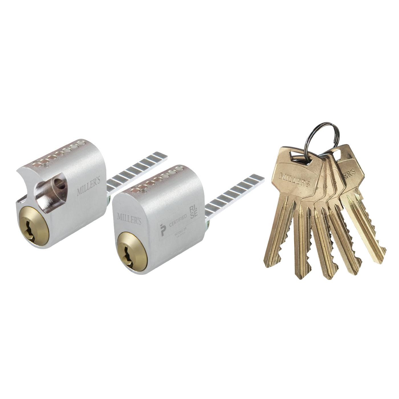 Cylinder Millers 71208 Dubbel 5 nycklar