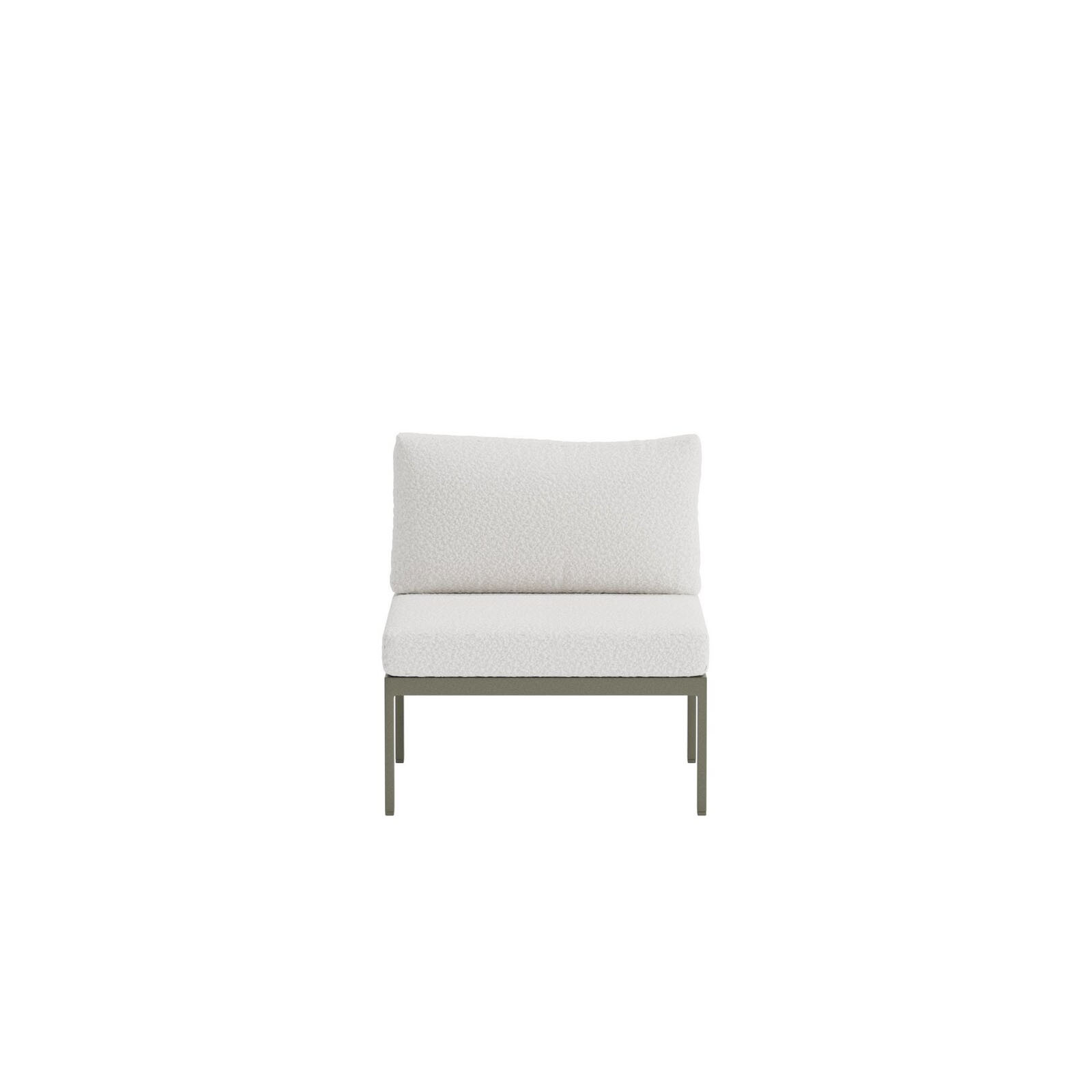 Copacabana Sofa Module Middle - Brown / White Bouclé Brown / White Bouclé