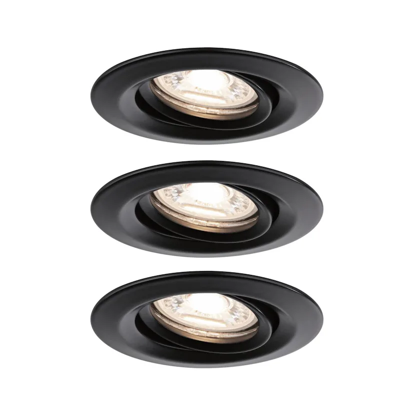 Downlight Paulmann Nova Mini Plus Matt svart, 3-pack- 93085