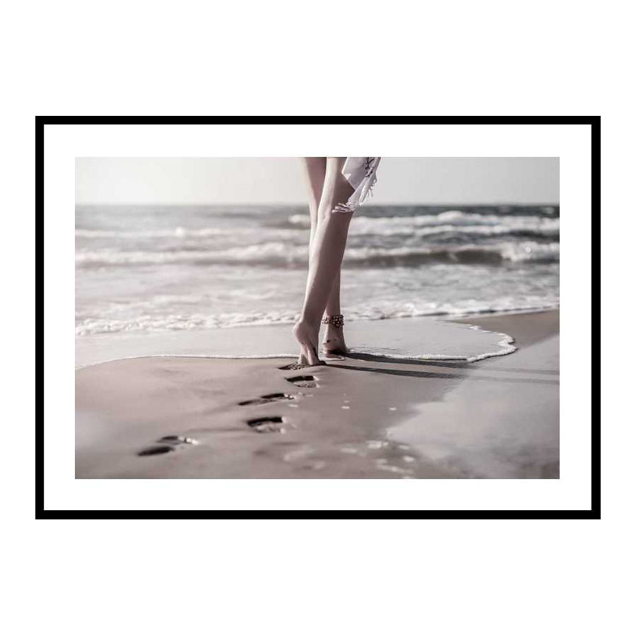 Poster Gallerix Beach Footprints