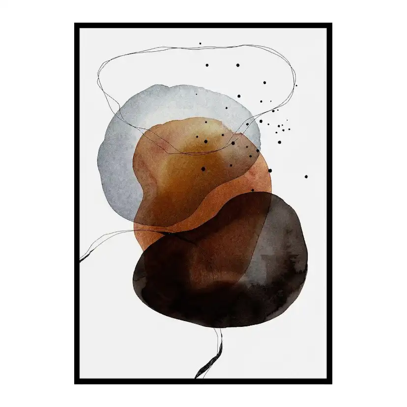 Poster Gallerix Abstract in Layers No6